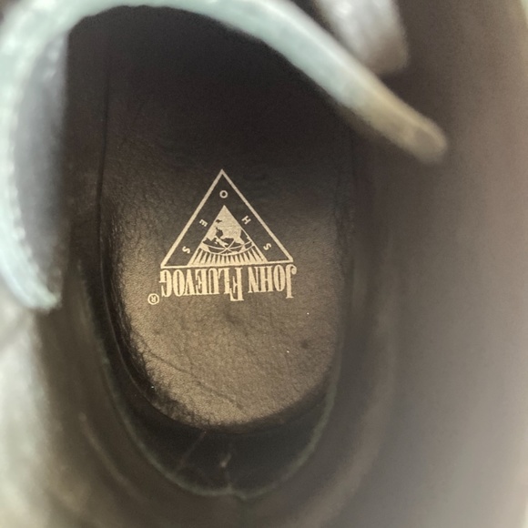 Fluevog Donita Swordfish - low boot with ankle strap- black glitter - women’s 8 - Picture 12 of 12